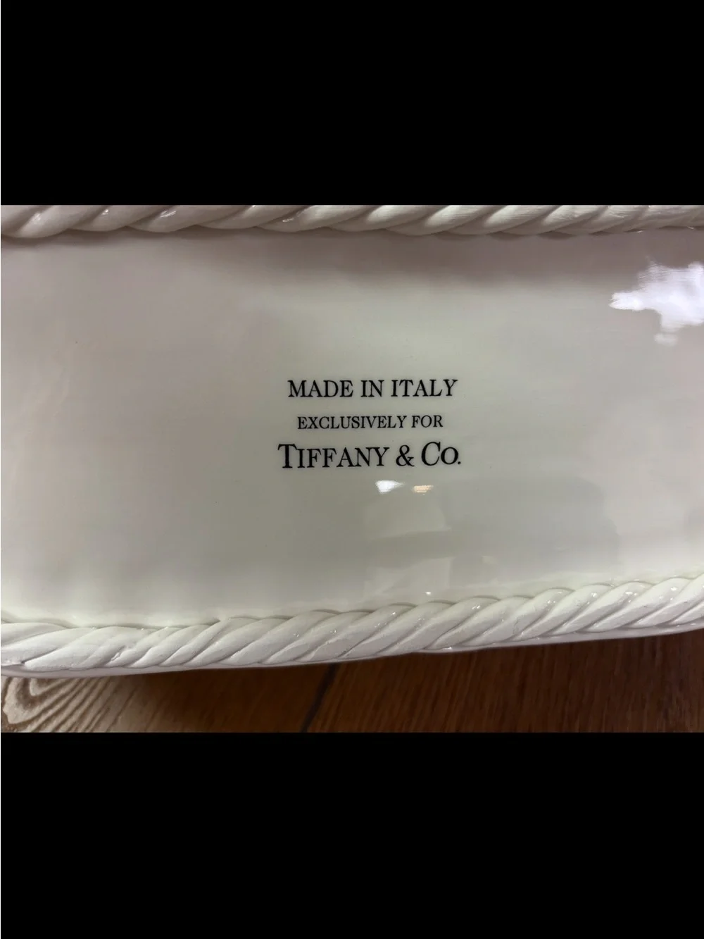 Tiffany & Co. white woven